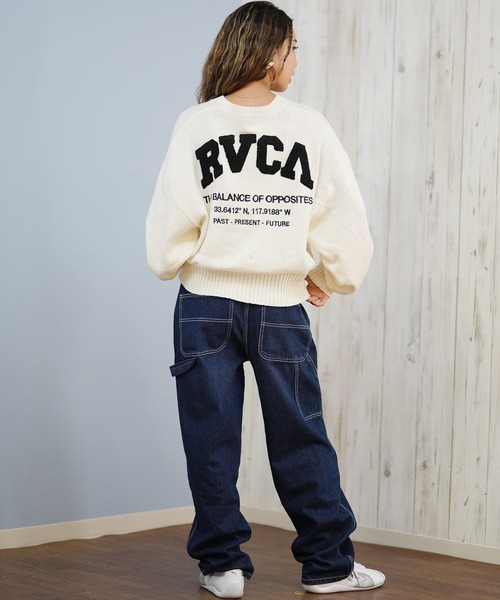 RVCA(ルーカ)の「RVCA/ルーカ セーター BF044-P65(ニット/セーター・レディース・ブラック/ホワイト・M/L)」の6枚目の写真
