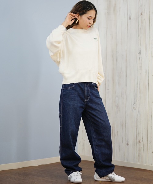 RVCA(ルーカ)の「RVCA/ルーカ セーター BF044-P65(ニット/セーター・レディース・ブラック/ホワイト・M/L)」の7枚目の写真