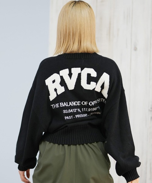 RVCA(ルーカ)の「RVCA/ルーカ セーター BF044-P65(ニット/セーター・レディース・ブラック/ホワイト・M/L)」の9枚目の写真