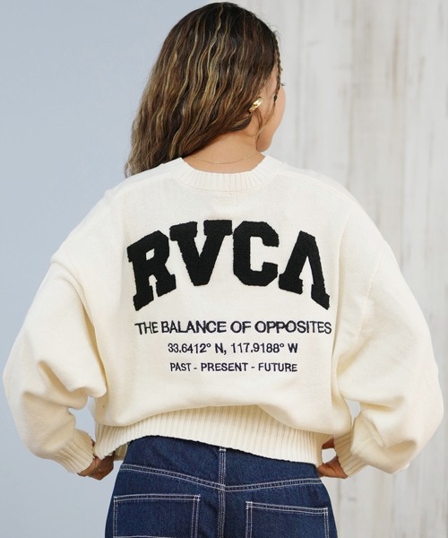 RVCA(ルーカ)の「RVCA/ルーカ セーター BF044-P65(ニット/セーター・レディース・ブラック/ホワイト・M/L)」の4枚目の写真