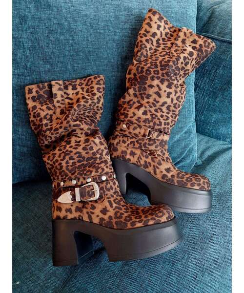 EVRIS（エヴリス）の「フェイクスウェードエンジニアブーツ（ブーツ・レディース・その他1/ブラック・SMALL/MEDIUM/LARGE）」の2枚目の写真