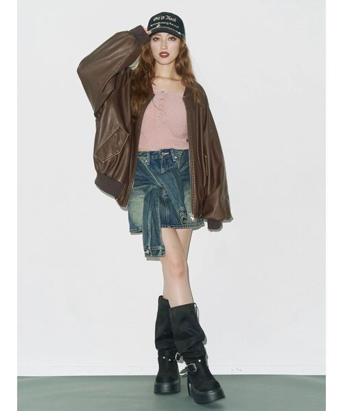 EVRIS（エヴリス）の「フェイクスウェードエンジニアブーツ（ブーツ・レディース・その他1/ブラック・SMALL/MEDIUM/LARGE）」の5枚目の写真