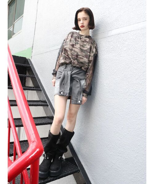 EVRIS（エヴリス）の「フェイクスウェードエンジニアブーツ（ブーツ・レディース・その他1/ブラック・SMALL/MEDIUM/LARGE）」の20枚目の写真