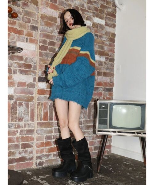 EVRIS（エヴリス）の「フェイクスウェードエンジニアブーツ（ブーツ・レディース・その他1/ブラック・SMALL/MEDIUM/LARGE）」の21枚目の写真