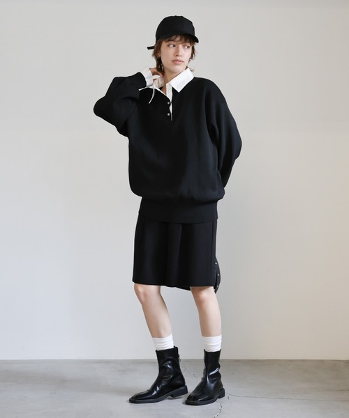 もぐ　Cニット 2点 セール】キモウアゼ2WAYニットプルオーバー 152977（ニット/セーター