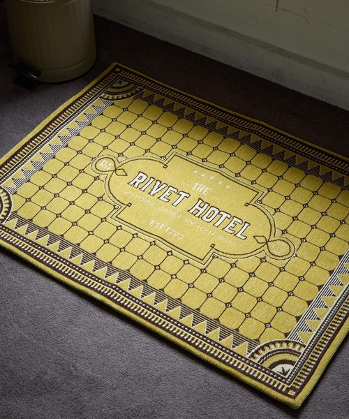 niko and...(ニコアンド)の「オリジナル ヘリテージマット/50x70cm(ラグ/マット・レディース・ブルー/イエロー・0)」の2枚目の写真