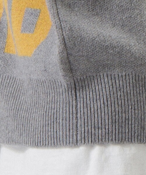 BEAMS BOY（ビームスボーイ）の「ビッグ ロゴ クルーネック ニット（ニット/セーター・レディース・グレー/ネイビー・ONE SIZE）」の21枚目の写真