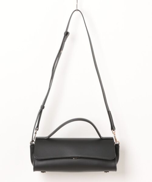 LORISTELLA（ロリステッラ）の「【LORISTELLA】レザーワイドフラップバッグ(Q56470)（ハンドバッグ・レディース・ダークブラウン/ブラック・ALL）」の10枚目の写真