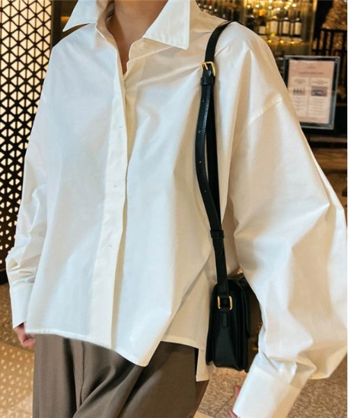 AMELY(エミリー)の「ボリュームスリーブショート丈ハイネックブラウス(シャツ/ブラウス・レディース・ブラック/ホワイト・M/L)」の16枚目の写真