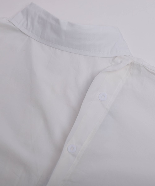 AMELY(エミリー)の「ボリュームスリーブショート丈ハイネックブラウス(シャツ/ブラウス・レディース・ブラック/ホワイト・M/L)」の5枚目の写真