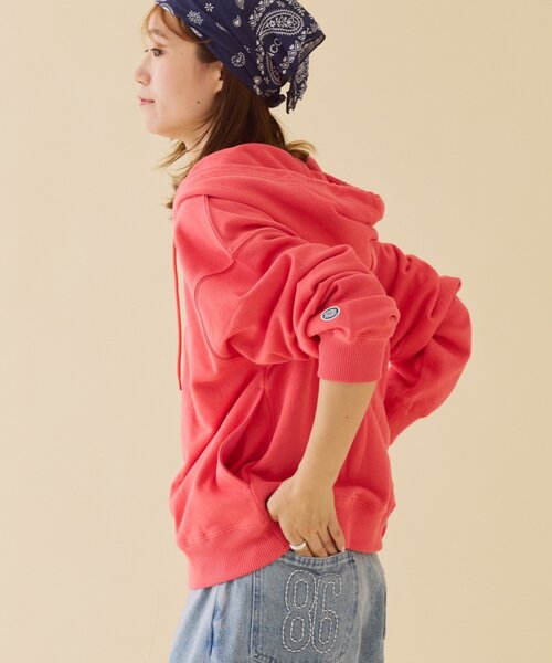 DISCUS（ディスカス）の「【DISCUS】裏毛ハーフジップパーカー（パーカー・レディース・レッド/グレー/ネイビー・LARGE/MEDIUM/SMALL）」の11枚目の写真