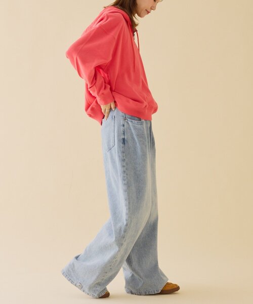 DISCUS（ディスカス）の「【DISCUS】裏毛ハーフジップパーカー（パーカー・レディース・レッド/グレー/ネイビー・LARGE/MEDIUM/SMALL）」の7枚目の写真