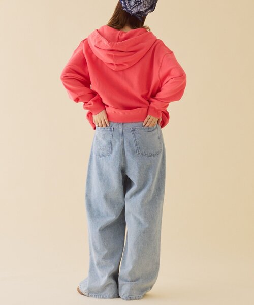 DISCUS（ディスカス）の「【DISCUS】裏毛ハーフジップパーカー（パーカー・レディース・レッド/グレー/ネイビー・LARGE/MEDIUM/SMALL）」の9枚目の写真