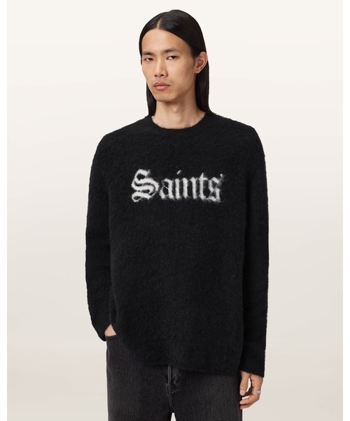 SAINTS шерстяной смесовый джемпер | SAINTS wool blend knit sweater