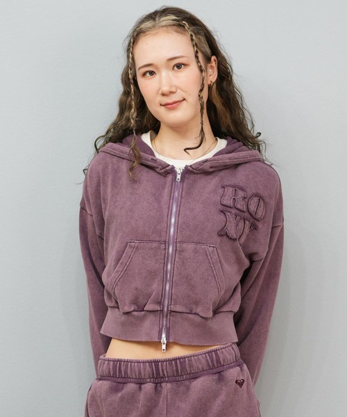 ROXY/ロキシー ジップアップパーカー ショート丈 セットアップ