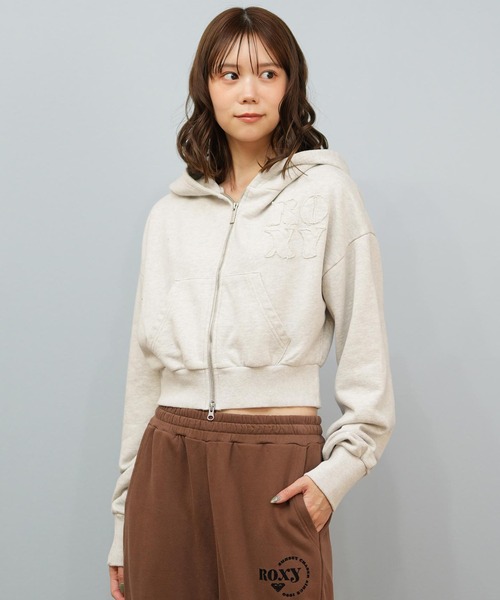 セール】ROXY/ロキシー ジップアップパーカー ショート丈 セットアップ