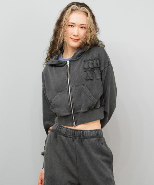 ROXY/ロキシー ジップアップパーカー ショート丈 セットアップ