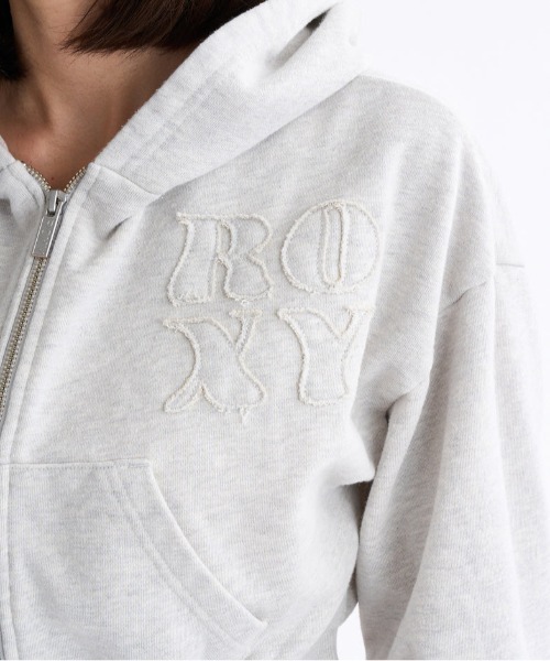 ROXY（ロキシー）の「ROXY/ロキシー ジップアップパーカー ショート丈 セットアップ対応 RZP254034（パーカー・レディース・ブラック/ブラウン/ヘザーグレー・M/S）」の18枚目の写真