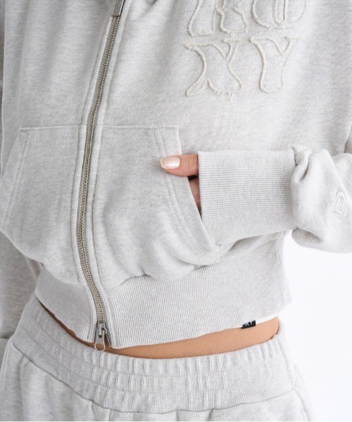 ROXY（ロキシー）の「ROXY/ロキシー ジップアップパーカー ショート丈 セットアップ対応 RZP254034（パーカー・レディース・ブラック/ブラウン/ヘザーグレー・M/S）」の21枚目の写真