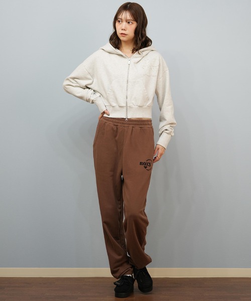 ROXY（ロキシー）の「ROXY/ロキシー ジップアップパーカー ショート丈 セットアップ対応 RZP254034（パーカー・レディース・ブラック/ブラウン/ヘザーグレー・M/S）」の12枚目の写真