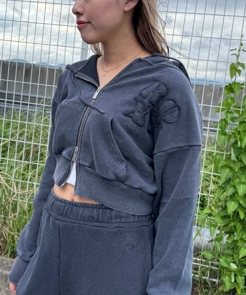 【セットアップMサイズ】ROXY(ロキシー) ROXY/ロキシー ジップアップパーカー ショート丈 セットアップ
