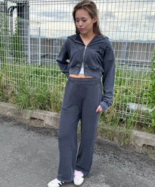 ROXY/ロキシー ジップアップパーカー ショート丈 セットアップ対応