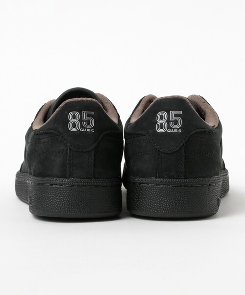 美品 23.5㎝◎Reebok CLUB C スニーカー 黒 スウェード 太紐 Reebok「CLUB C 85 VINTAGE」の別注モデルをユニセックスサイズ