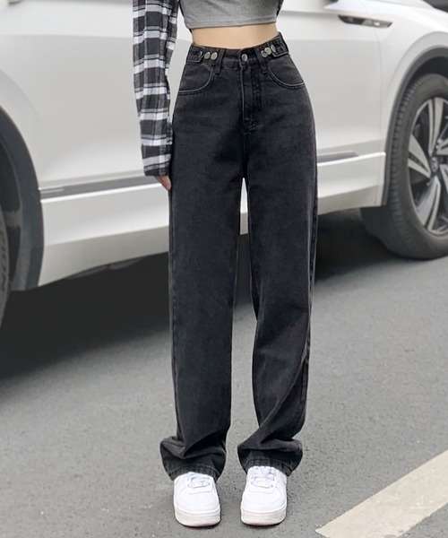 ウエスト調整できる】デニムパンツ（デニムパンツ）｜by LEGNA