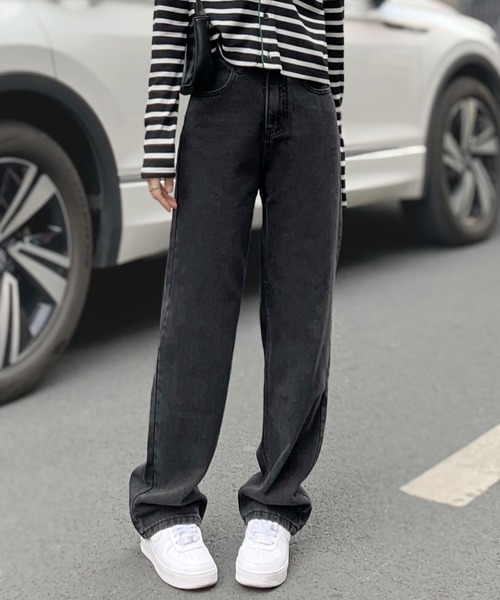 by LEGNA（バイレグナ）の「【ウエスト調整できる】デニムパンツ（デニムパンツ・レディース・ライトブルー/ブルー/ブラック系・X-LARGE/LARGE/MEDIUM）」の13枚目の写真