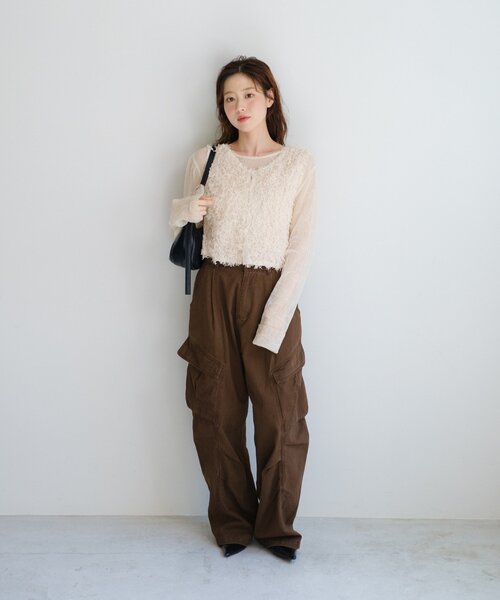 kastane ダックカーゴパンツ セール】【2サイズ展開/低身長サイズ】ダックカーゴパンツ（カーゴ