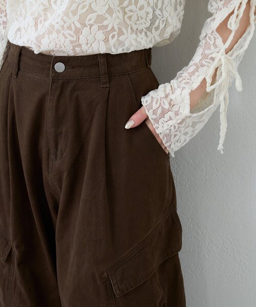 ネストロ－ブ　カ－ゴパンツ 2サイズ展開/低身長サイズ】ダックカーゴパンツ（カーゴパンツ