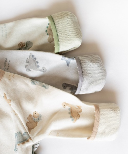 mocmof（モクモフ）の「恐竜柄 ロンパース（ロンパース・キッズ・アイボリー/グレー/グリーン系その他5・60cm/70cm/80ｃｍ）」の7枚目の写真