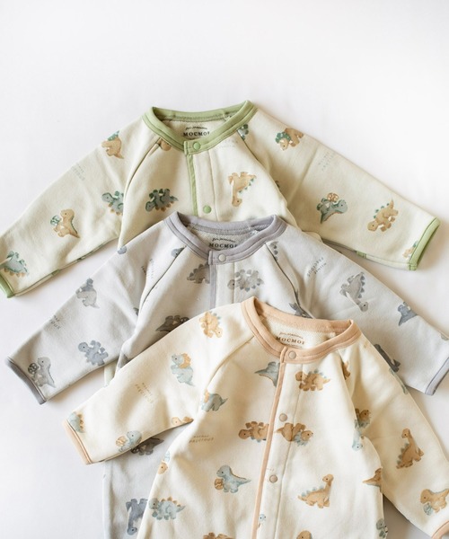 mocmof（モクモフ）の「恐竜柄 ロンパース（ロンパース・キッズ・アイボリー/グレー/グリーン系その他5・60cm/70cm/80ｃｍ）」の9枚目の写真