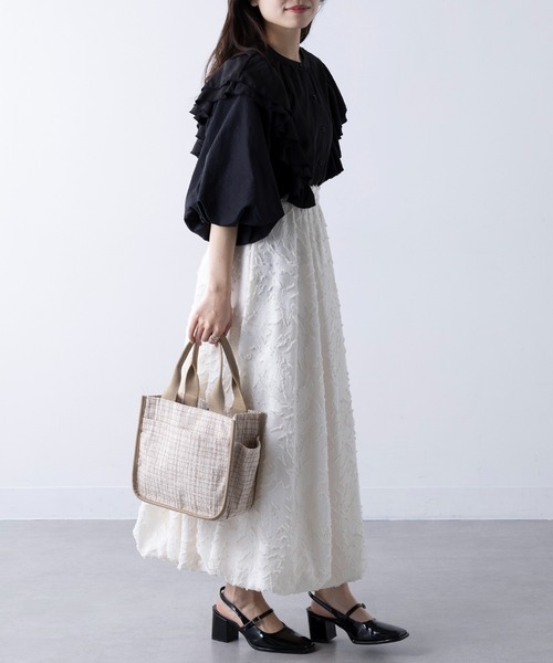 セール】【SETUP7】ツイードサイドポケットトート SNBD（トートバッグ