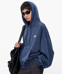 【MASONPRINCE 】メイソンプリンス ジップパーカー セール】オーバーサイズ ペイント加工 ZIPパーカー WY6384