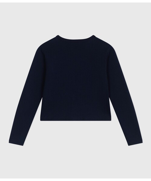 PETIT BATEAU（プチバトー）の「カーディガン（カーディガン/ボレロ・レディース・ネイビー・MEDIUM/SMALL/X-SMALL/XX-SMALL）」の3枚目の写真