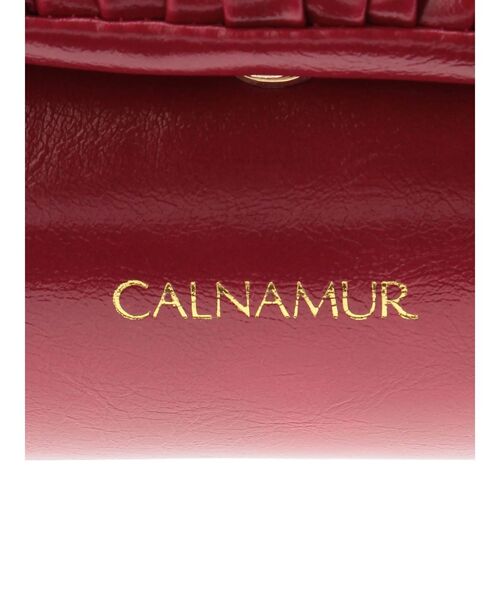 CALNAMUR（カルナムール）の「ギャザーデザイン筒形バック（ハンドバッグ・レディース・ライトイエロー/レッド・FREE）」の6枚目の写真