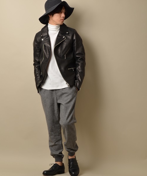 SHIPS JET BLUE（シップスジェットブルー）の「SHIPS JET BLUE(シップス ジェットブルー): ツイードリブパンツ 【グレー】■（その他パンツ・メンズ・グレー・SMALL/MEDIUM/LARGE）」の2枚目の写真