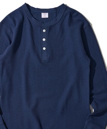 【JEMORGAN / ジェイモーガン】ワッフル ヘンリーネック ロングスリーブ Tシャツ / サーマル カットソー