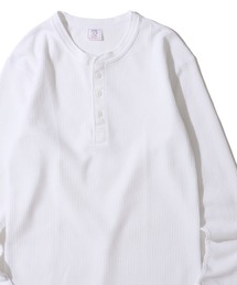 JEMORGAN | 【JEMORGAN / ジェイモーガン】ワッフル ヘンリーネック ロングスリーブ Tシャツ / サーマル カットソー(Tシャツ/カットソー)
