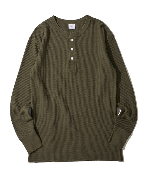 JEMORGAN（ジェーイーモーガン）の「【JEMORGAN / ジェイモーガン】ワッフル ヘンリーネック ロングスリーブ Tシャツ / サーマル カットソー（Tシャツ/カットソー・メンズ・ネイビー/カーキ/グレー/チャコールグレー/ナチュラル/ホワイト/ブラック・MEDIUM/X-LARGE/LARGE）」の17枚目の写真