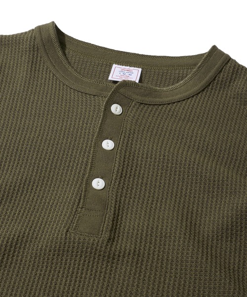 JEMORGAN（ジェーイーモーガン）の「【JEMORGAN / ジェイモーガン】ワッフル ヘンリーネック ロングスリーブ Tシャツ / サーマル カットソー（Tシャツ/カットソー・メンズ・ネイビー/カーキ/グレー/チャコールグレー/ナチュラル/ホワイト/ブラック・MEDIUM/X-LARGE/LARGE）」の21枚目の写真