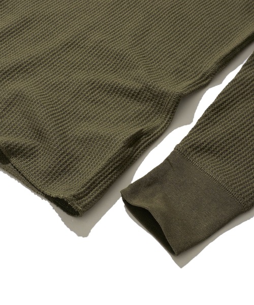 JEMORGAN（ジェーイーモーガン）の「【JEMORGAN / ジェイモーガン】ワッフル ヘンリーネック ロングスリーブ Tシャツ / サーマル カットソー（Tシャツ/カットソー・メンズ・ネイビー/カーキ/グレー/チャコールグレー/ナチュラル/ホワイト/ブラック・MEDIUM/X-LARGE/LARGE）」の22枚目の写真
