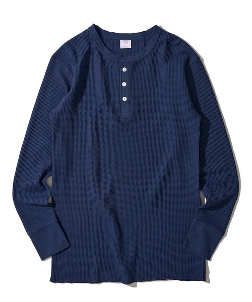 JEMORGAN（ジェーイーモーガン）の「【JEMORGAN / ジェイモーガン】ワッフル ヘンリーネック ロングスリーブ Tシャツ / サーマル カットソー（Tシャツ/カットソー・メンズ・ネイビー/カーキ/グレー/チャコールグレー/ナチュラル/ホワイト/ブラック・MEDIUM/X-LARGE/LARGE）」の19枚目の写真