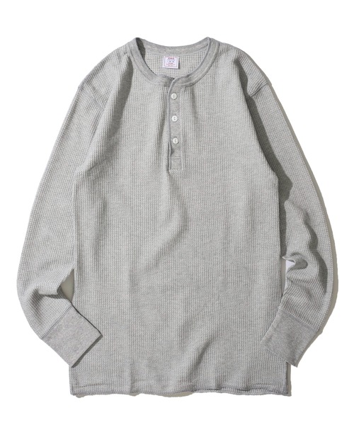 JEMORGAN（ジェーイーモーガン）の「【JEMORGAN / ジェイモーガン】ワッフル ヘンリーネック ロングスリーブ Tシャツ / サーマル カットソー（Tシャツ/カットソー・メンズ・ネイビー/カーキ/グレー/チャコールグレー/ナチュラル/ホワイト/ブラック・MEDIUM/X-LARGE/LARGE）」の13枚目の写真