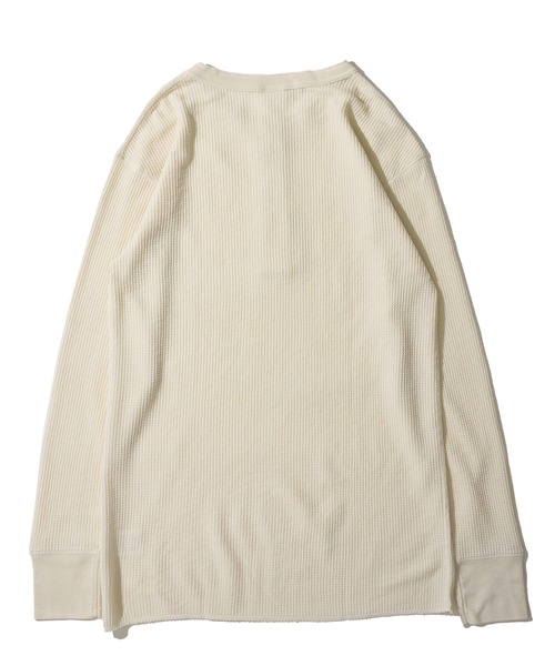 JEMORGAN（ジェーイーモーガン）の「【JEMORGAN / ジェイモーガン】ワッフル ヘンリーネック ロングスリーブ Tシャツ / サーマル カットソー（Tシャツ/カットソー・メンズ・ネイビー/カーキ/グレー/チャコールグレー/ナチュラル/ホワイト/ブラック・MEDIUM/X-LARGE/LARGE）」の16枚目の写真