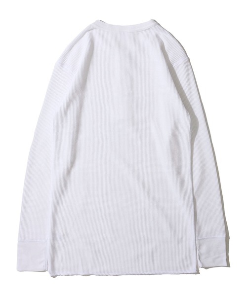 JEMORGAN（ジェーイーモーガン）の「【JEMORGAN / ジェイモーガン】ワッフル ヘンリーネック ロングスリーブ Tシャツ / サーマル カットソー（Tシャツ/カットソー・メンズ・ネイビー/カーキ/グレー/チャコールグレー/ナチュラル/ホワイト/ブラック・MEDIUM/X-LARGE/LARGE）」の8枚目の写真
