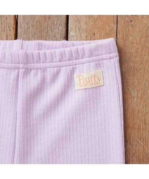 Fluffy BROTHERS（フラッフィーブラザーズ）の「もちもちリブレギンス（レギンス/スパッツ・キッズ・ラベンダー/アイボリー・80/90/100/110/120/130）」の8枚目の写真