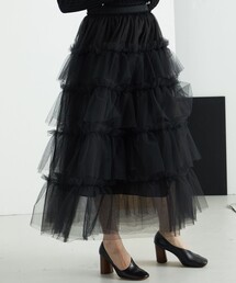 AEWEN MATOPH | ＜AEWEN MATOPH＞チュールフリル マキシスカート(スカート)