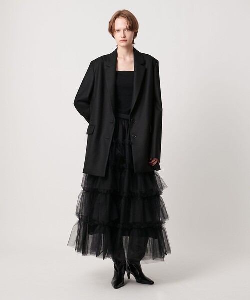 AEWEN MATOPH(イウエン マトフ)の「<AEWEN MATOPH>チュールフリル マキシスカート(スカート・レディース・ブラック・36/38)」の10枚目の写真